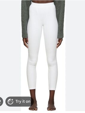 Skims White terrycloth Leggings